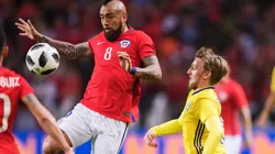 Arturo Vidal con la camiseta de la Selección de Chile