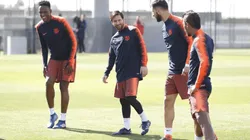 Messi retomó los entrenamientos con el Barcelona