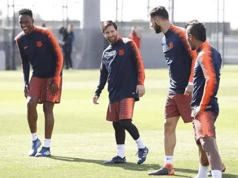 Messi retomó los entrenamientos con el Barcelona