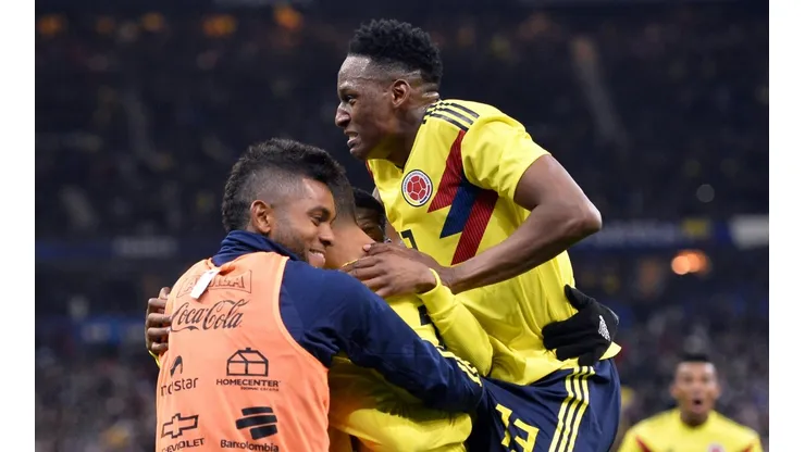 Yerry Mina con la camiseta de la Selección Colombia.