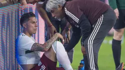 Salcedo se lamenta tras sentir que su lesión es de gravedad
