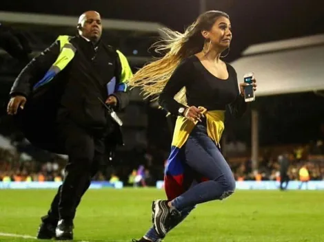 Escapó de la seguridad, se sacó una foto con James Rodríguez y se volvió completamente loca