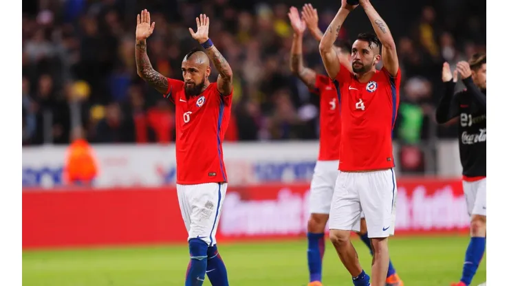 Arturo Vidal con la camiseta de la Selección de Chile.