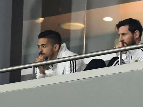 Messi no aguantó más y se fue antes de que termine el partido