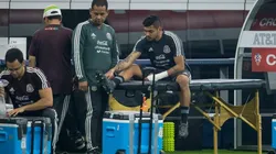 El jugador no comenzó el entrenamiento. (Twitter)