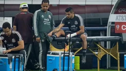 El jugador no comenzó el entrenamiento. (Twitter)
