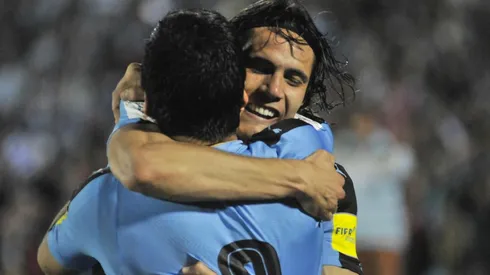 Suárez junto a su socio de ataque.