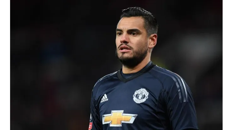 Sergio Romero en Manchester United.