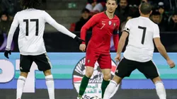 CR7 anotó un doblete contra Egipto