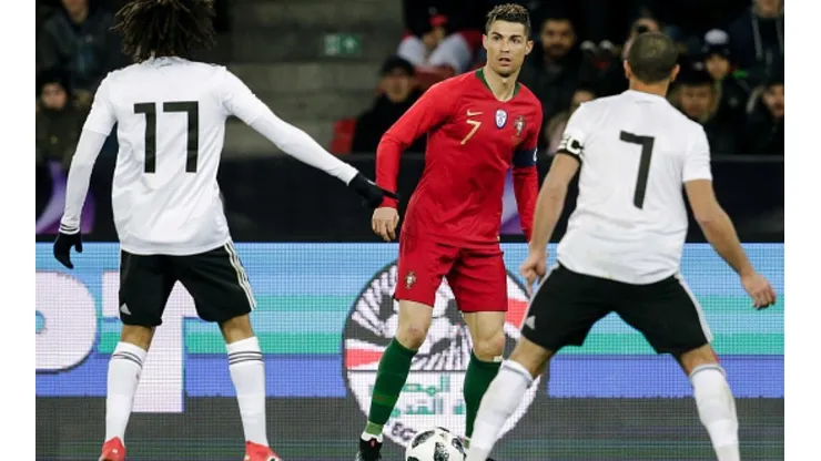 CR7 anotó un doblete contra Egipto