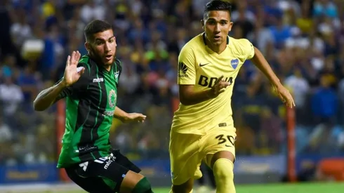 Reynoso con la camiseta de Boca.
