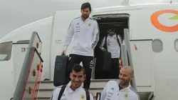 Lionel Messi a su llegada a Madrid con la Selección de Argentina