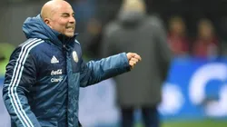 Sampaoli al frente de la Selección Argentina.