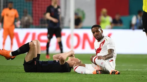 La Foquita ayer disputando el encuentro ante Croacia.