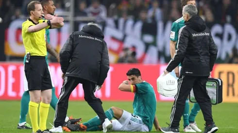 El momento de la lesión de Khedira.