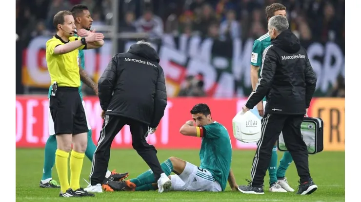 El momento de la lesión de Khedira.