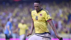 Yerry Mina con la piel de la Selección Colombia
