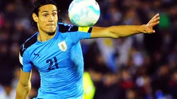 Endinson Cavani de la selección de Uruguay.