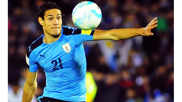 Endinson Cavani de la selección de Uruguay.