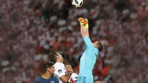 LA FIGURA. Franco Armani fue una muralla en la Supercopa Argentina.