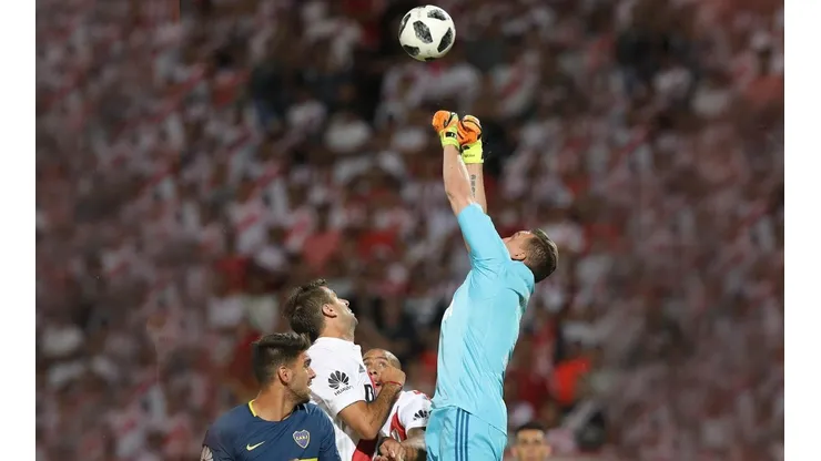 LA FIGURA. Franco Armani fue una muralla en la Supercopa Argentina.