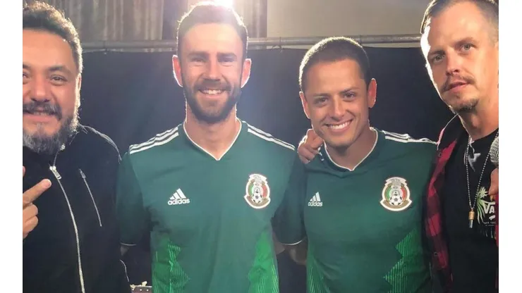 Hubo admiración mutua entre los músicos y los futbolistas