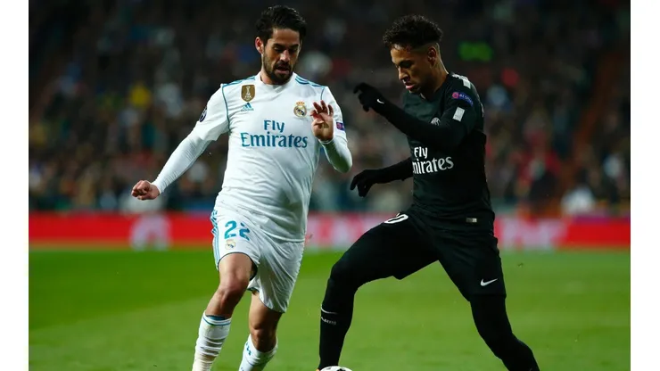 Neymar enfrentando al Real Madrid
