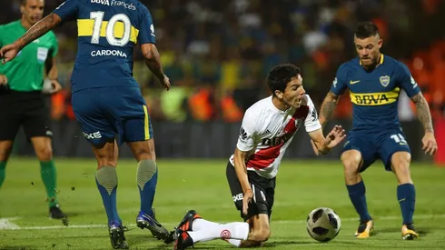 Nacho Fernández en el penal que le cobran a River.