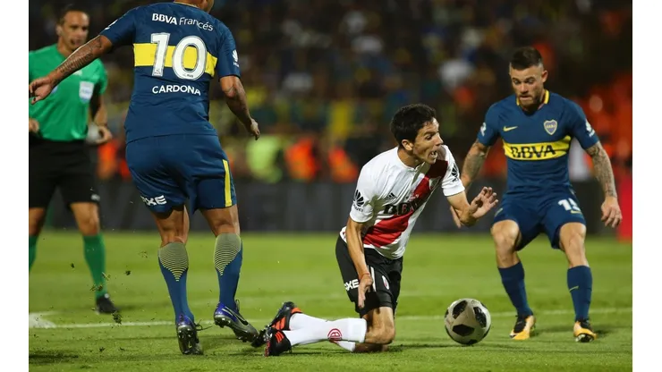 Nacho Fernández en el penal que le cobran a River.