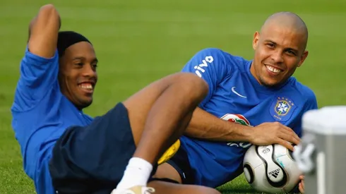 Los dos héroes del balón juntos... No pedimos nada más...