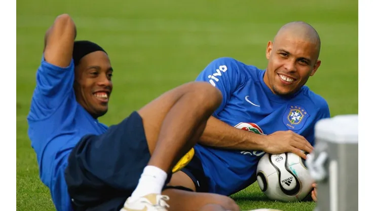 Los dos héroes del balón juntos... No pedimos nada más...