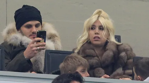 Mauro Icardi junto a Wanda Nara