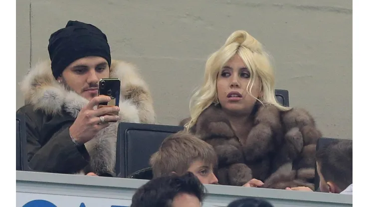 Mauro Icardi junto a Wanda Nara