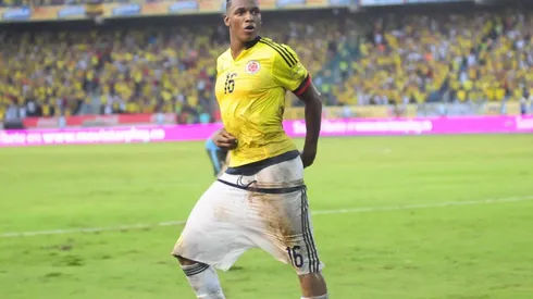 Yerry Mina en la Selección Colombia.