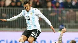 Eduardo Salvio en la Selección Argentina.