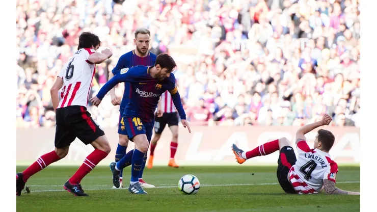Messi brilla ante el Athletic y se anota en el marcador con un golazo