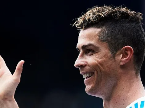 Cristiano se divierte en el entrenamiento del Madrid