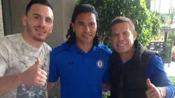 Chávez con su hijo Omar y Gullit Peña