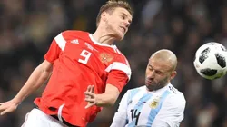 Kokorin se lesionó en un partido por la Europa League.