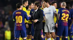 Conte junto a Lionel Messi