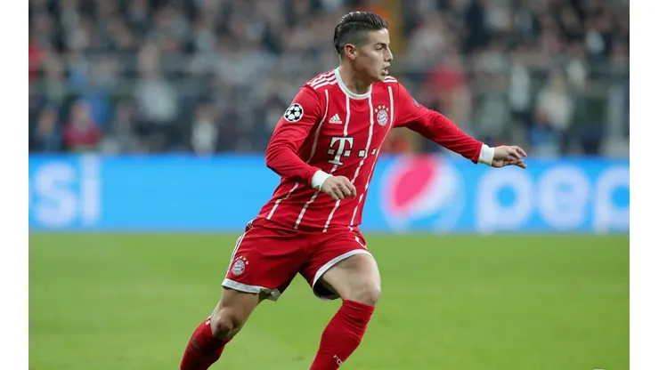 James Rodríguez, jugador del Bayern Munich.
