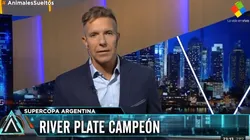 Alejandro Fantino, durísimo ante Boca.
