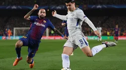 Morata no se bancó la eliminación y se despidió del Camp Nou con un gesto obsceno
