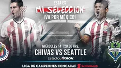 Las Chivas enfrentan esta noche al Seattle Sunders en la Concachampions