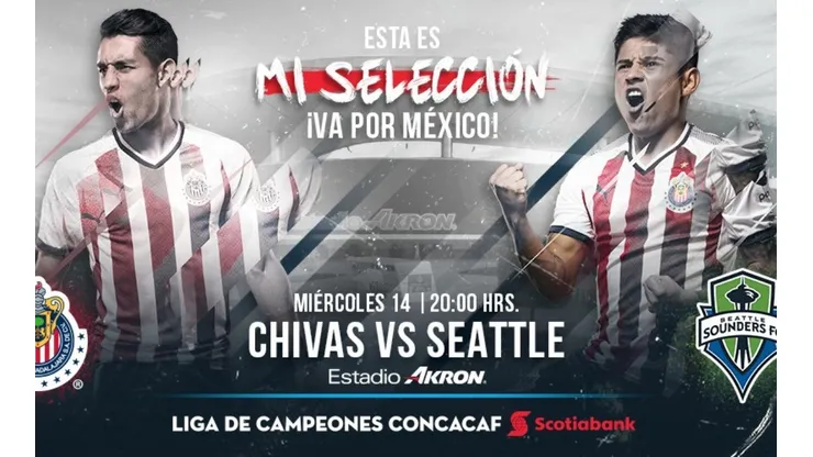 Las Chivas enfrentan esta noche al Seattle Sunders en la Concachampions