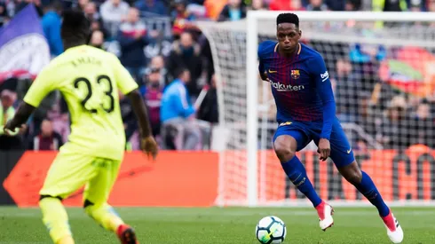 Yerry Mina, jugador Culé