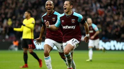 Chicharito celebrando un gol, una imagen que hace mucho no se ve.