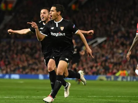 Sevilla dio el golpe y silenció Old Trafford
