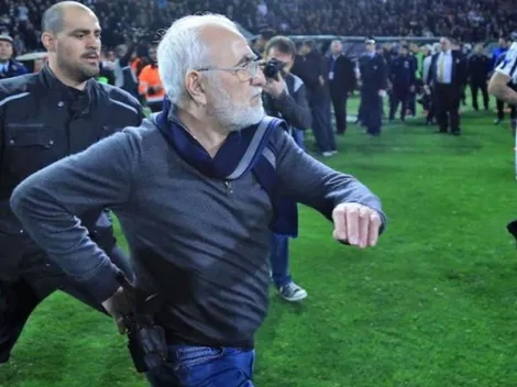 Después del escándalo del presidente de un club armado, Grecia suspende su liga