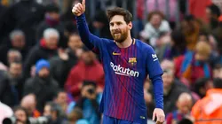 Messi no pudo estar presente ante Málaga.